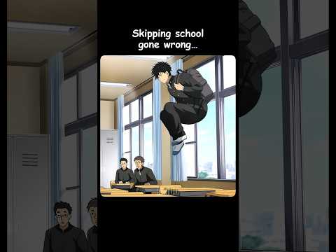 Skipping School Gone Wrong 😱🥶 #anime #shorts
