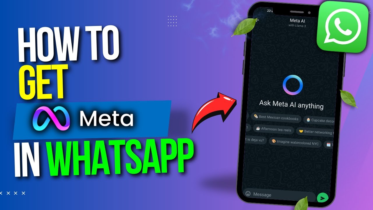 Get META AI in WhatsApp (2024) 🚀