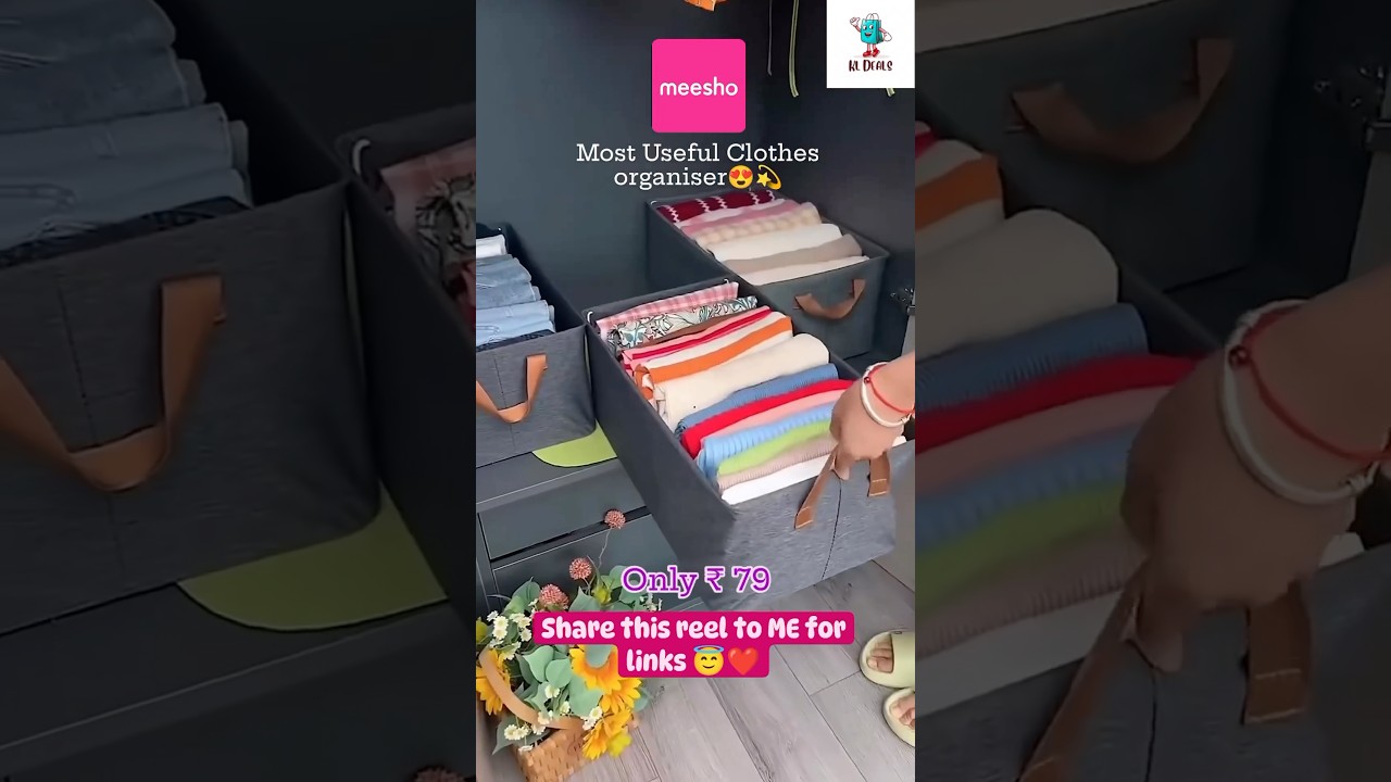 Revolutionize Your Closet with This Smart & Foldable Clothes Organizer! π