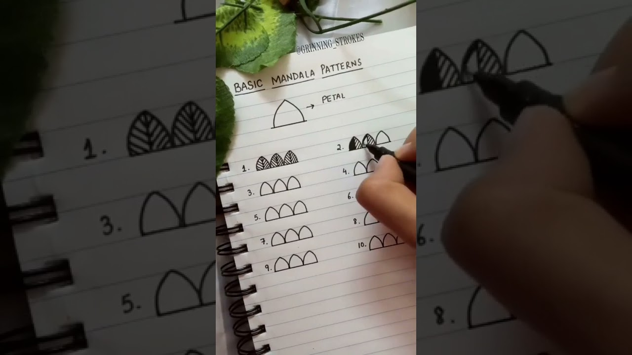 Easy Beginner Mandala Patterns 🌸 - Step-by-Step Guide