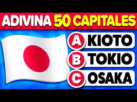 Adivina 51 Capitales de Países Del Mundo 🌎🤔🧠 | Play Quiz de Geografía