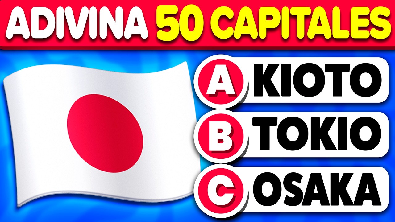 Adivina 51 Capitales del Mundo 🌎🤔 | Desafío de Geografía en PlayQuiz