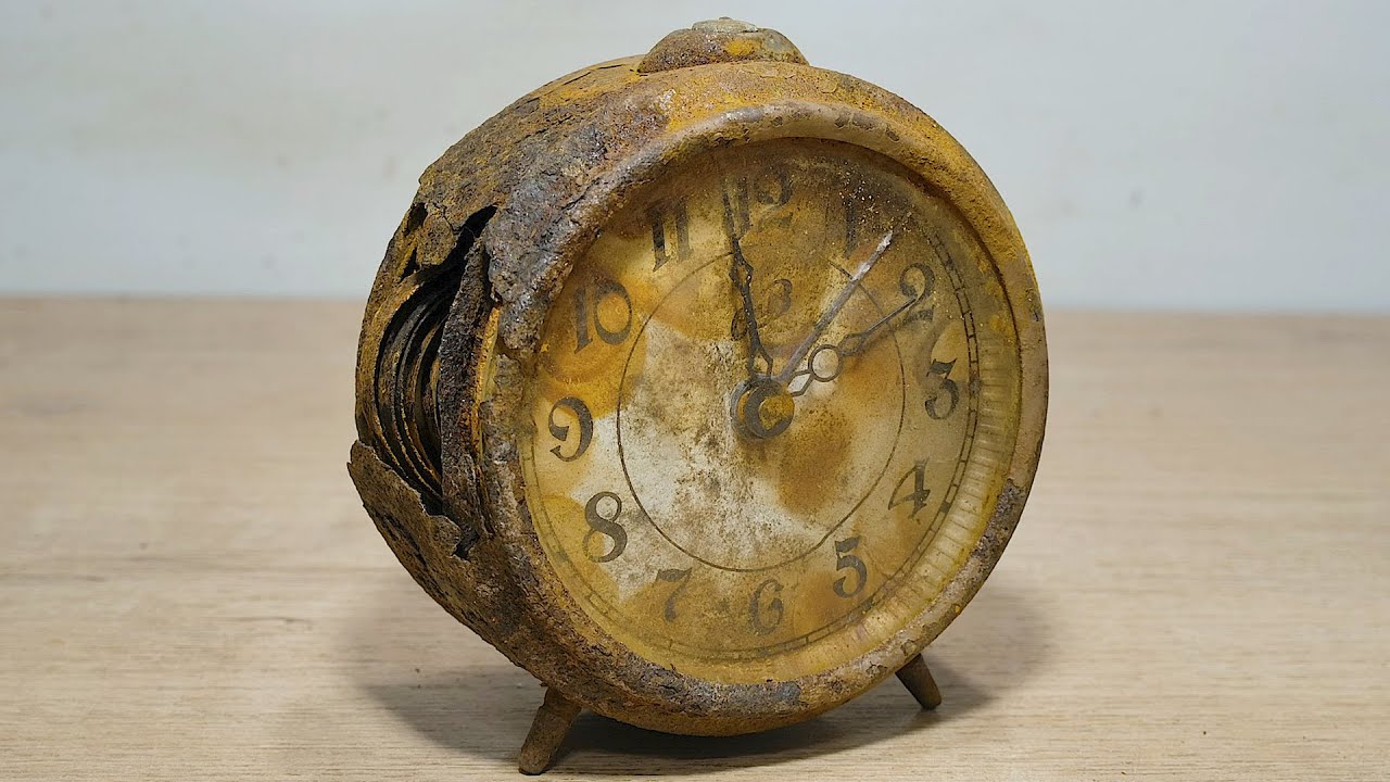 Amazing Restoration of a 1950 Rusty Alarm Clock 🕰️