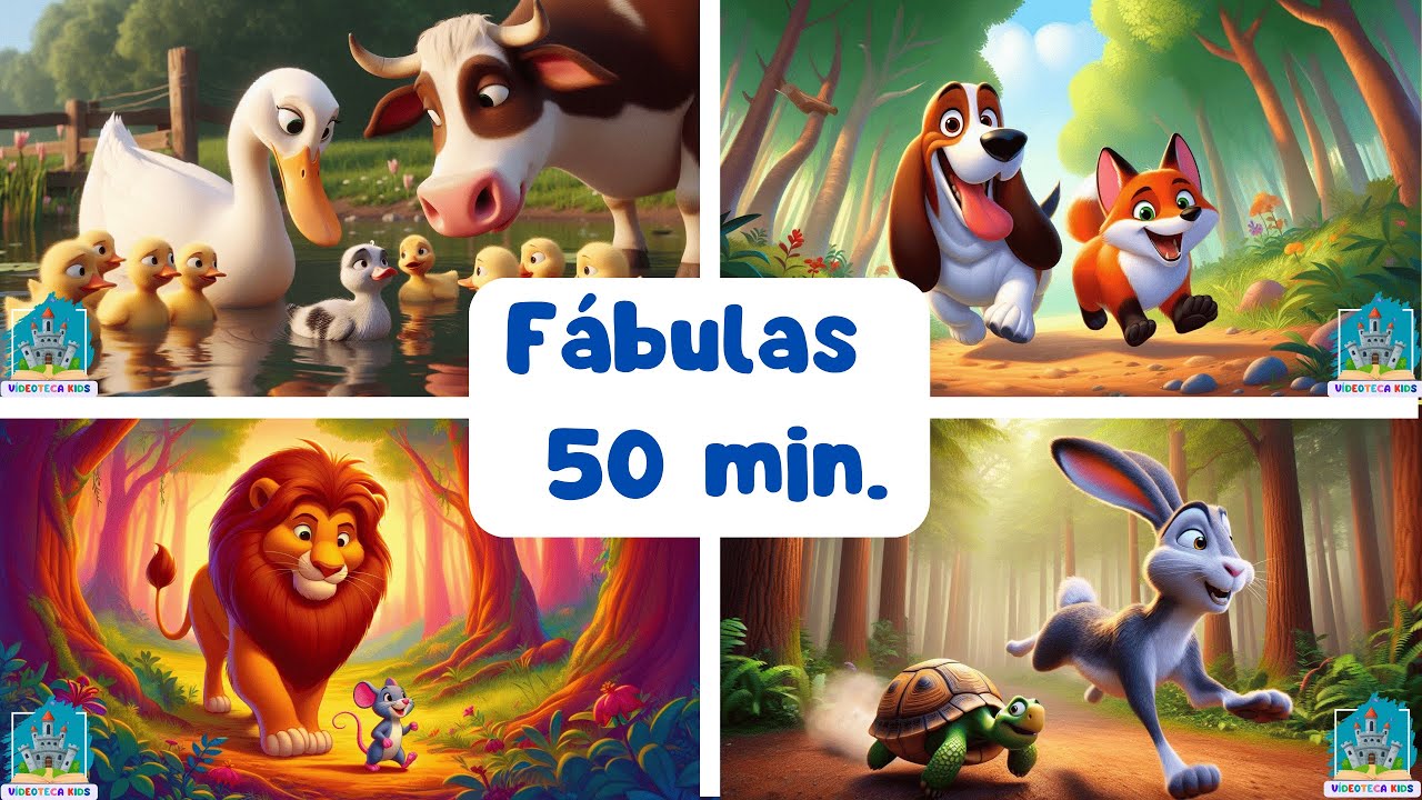 Fábulas Infantis: 50 Minutos de Histórias Encantadas 🐾