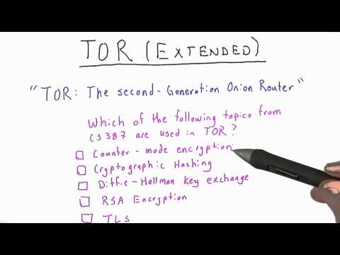 Tor Extended 1 - Applied Cryptography