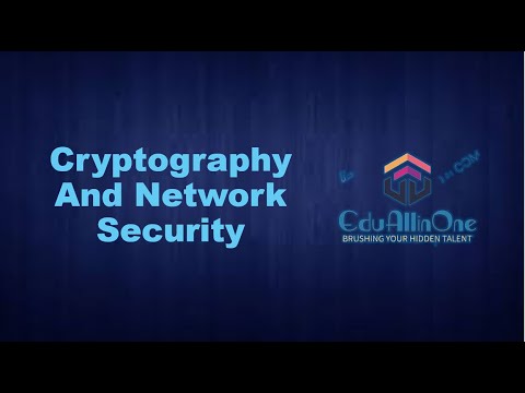 L - 01 - Basic Introduction to Cryptography And Network Security | CNS | EduAllinOne