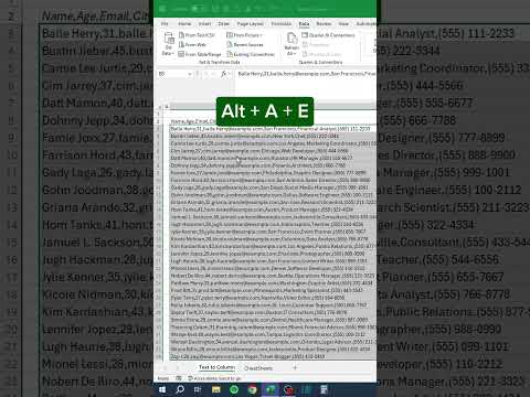 Text to Column in Excel‼️ #excel