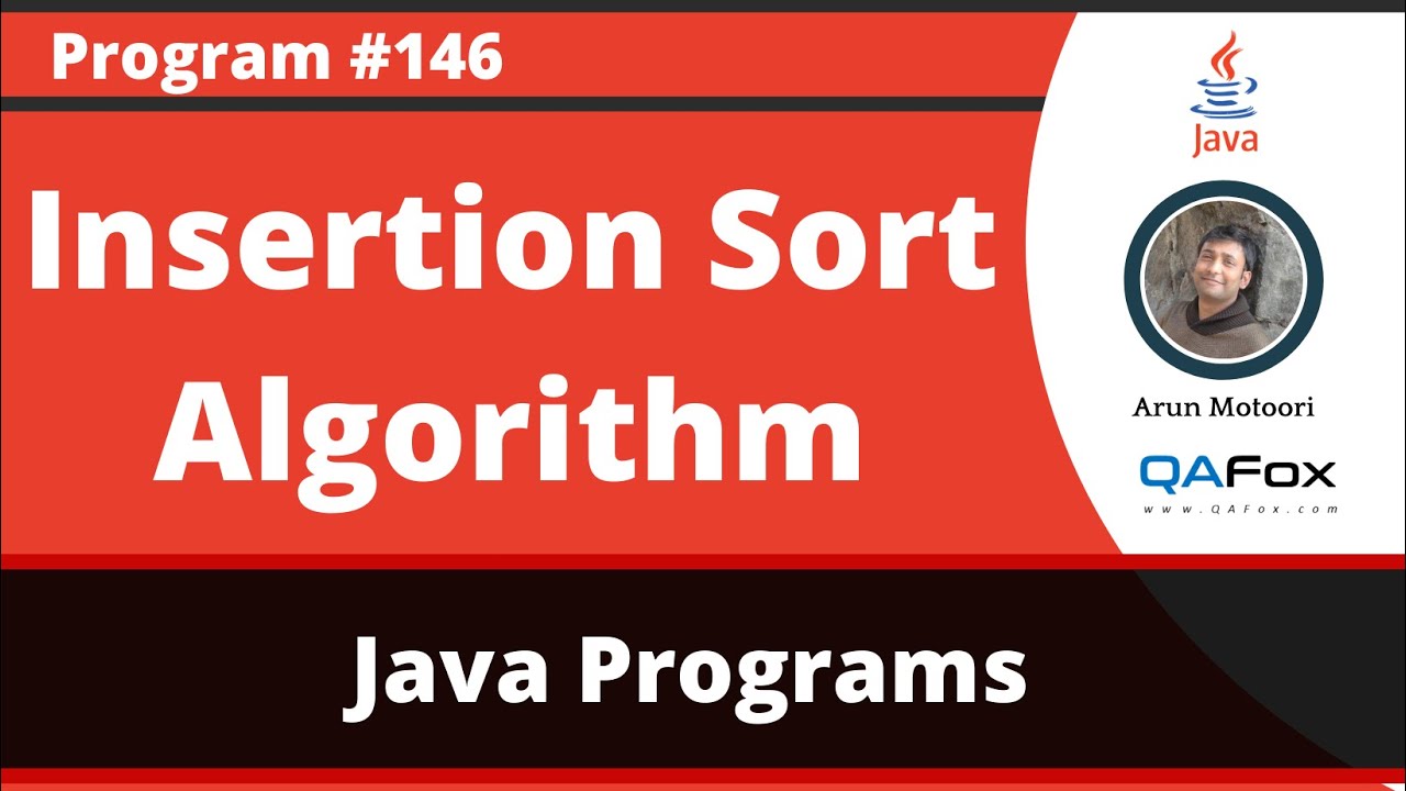 Java Implementation of Insertion Sort Algorithm