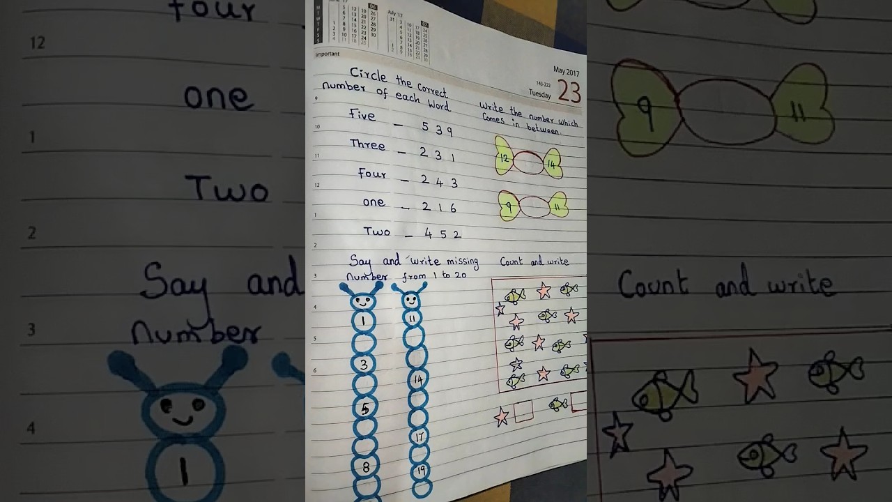 LKG Maths Worksheet - Missing Numbers | Page 4 ✏️