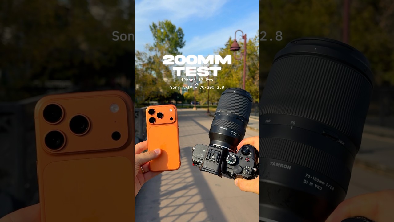 200mm Showdown: iPhone 17 Pro vs 70-200mm 📸