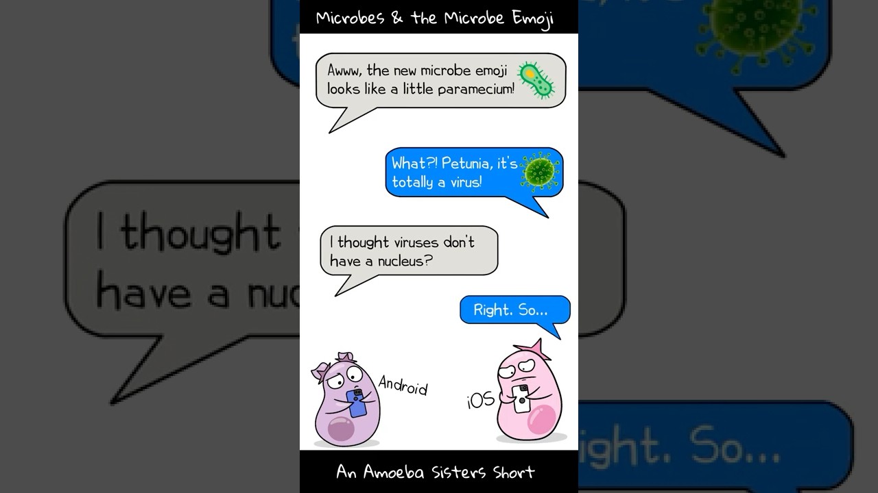 Microbes and the Microbe Emoji - Amoeba Sisters #Shorts