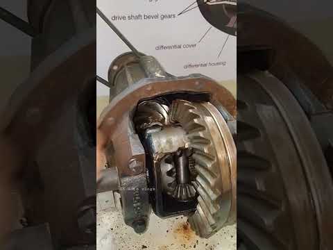 Differential working | Automotive differential housing working model | Rear axle housing Crown wheel