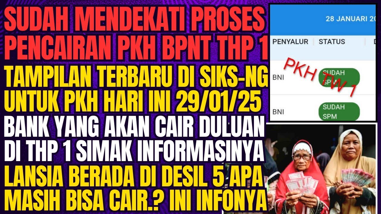 TAMPILAN TERBARU PKH BPNT DI SIKS-NG, LANSIA DESIL 5 BAGAIMANA NASIBNYA