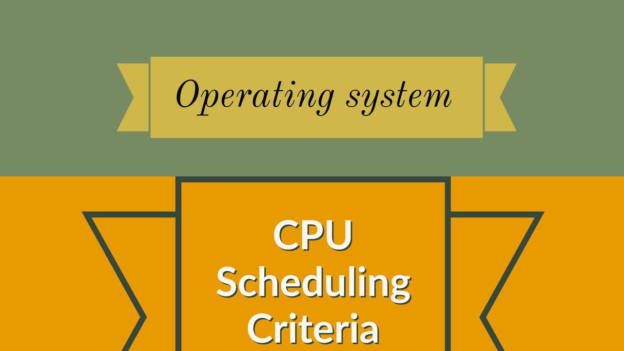 CPU Scheduling Criteria Explained 🖥️