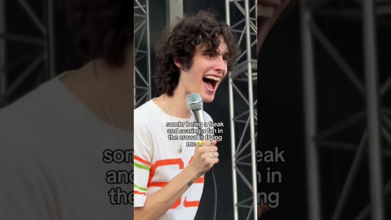 Sombr Always Brings the Fun on Stage 🎉