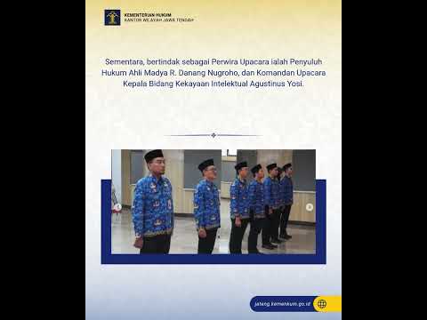 Semangat Persatuan Warnai Upacara Peringatan Hari Sumpah Pemuda ke-97 di Kanwil Kemenkum Jateng