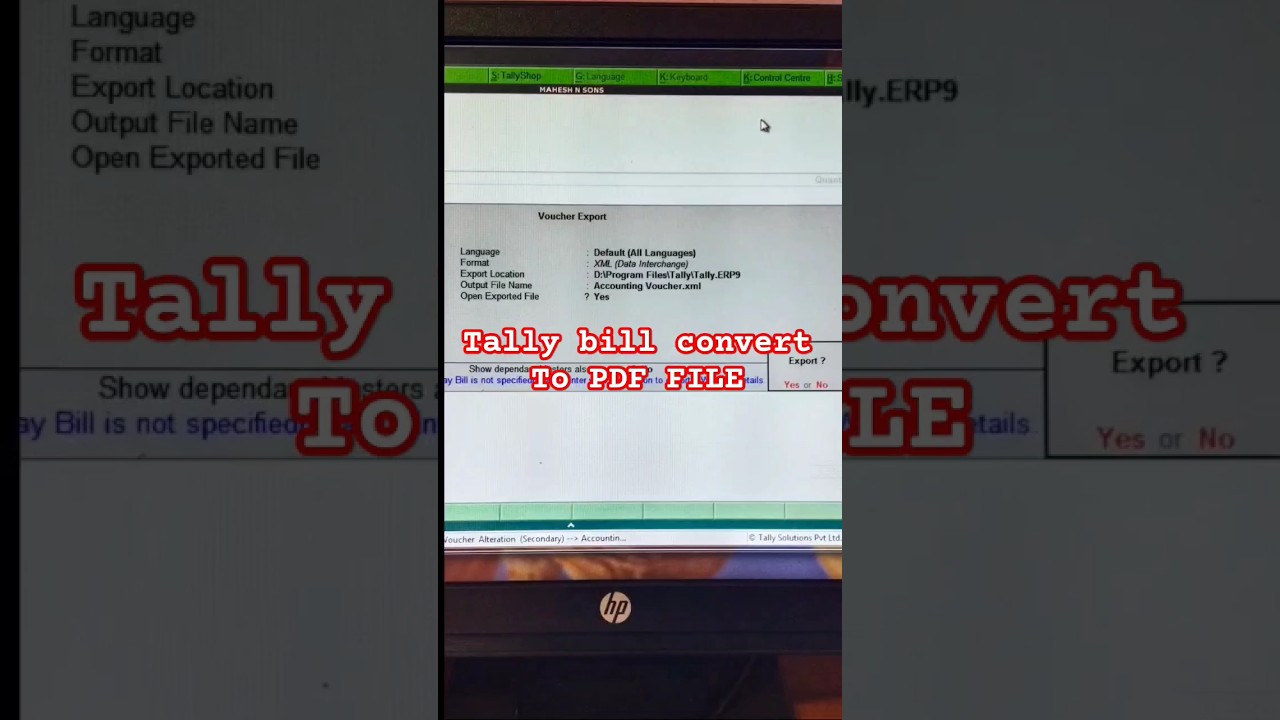 Tally Bill ko PDF File Mein Kaise Convert Kare