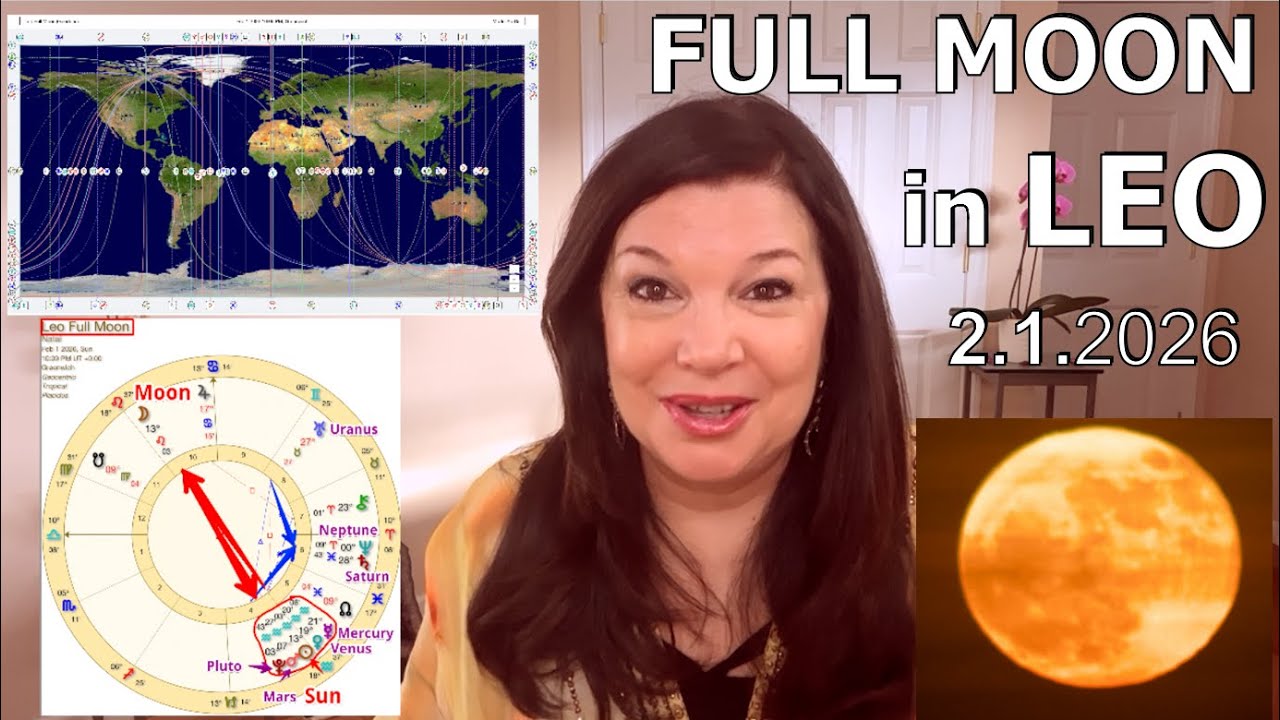 Leo Full Moon Feb 2026: Astrology & Geodetic Insights 🌕