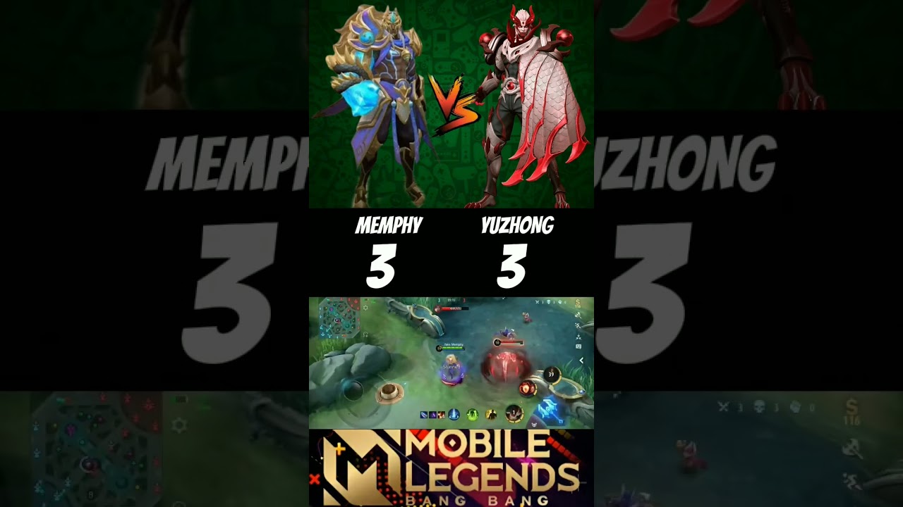 Memphy vs Yuzhong🔥 (1v1) Battle of two dragons🔥 #memphy #aldous #yuzhong #mlbb #shorts