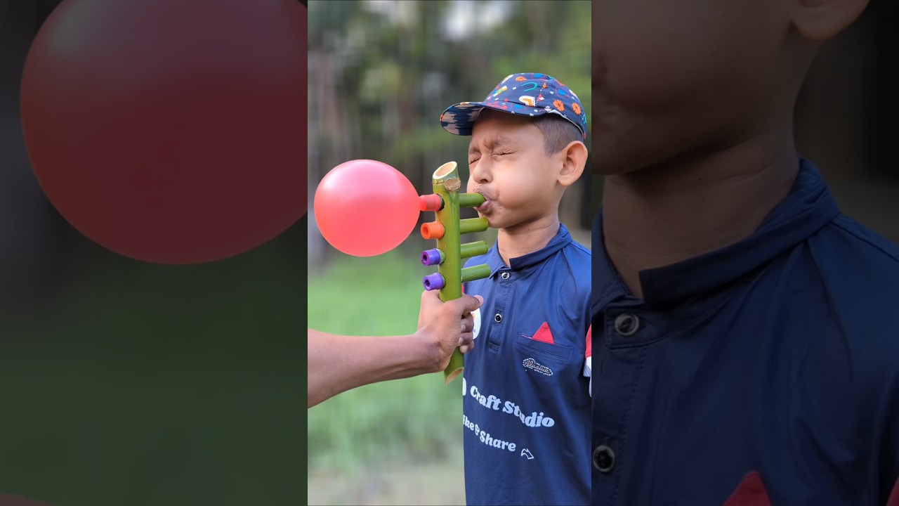 Innovative Bamboo DIY | Handmade Eco Craft with Colorful Balloons | Creative Design Idea