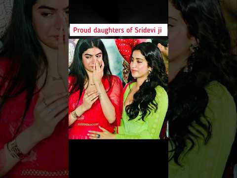 Sridevi daughters are proud of their Mummy😍✨#bollywood#sridevi#janhvikapoor#khushi#awards#mother#sad