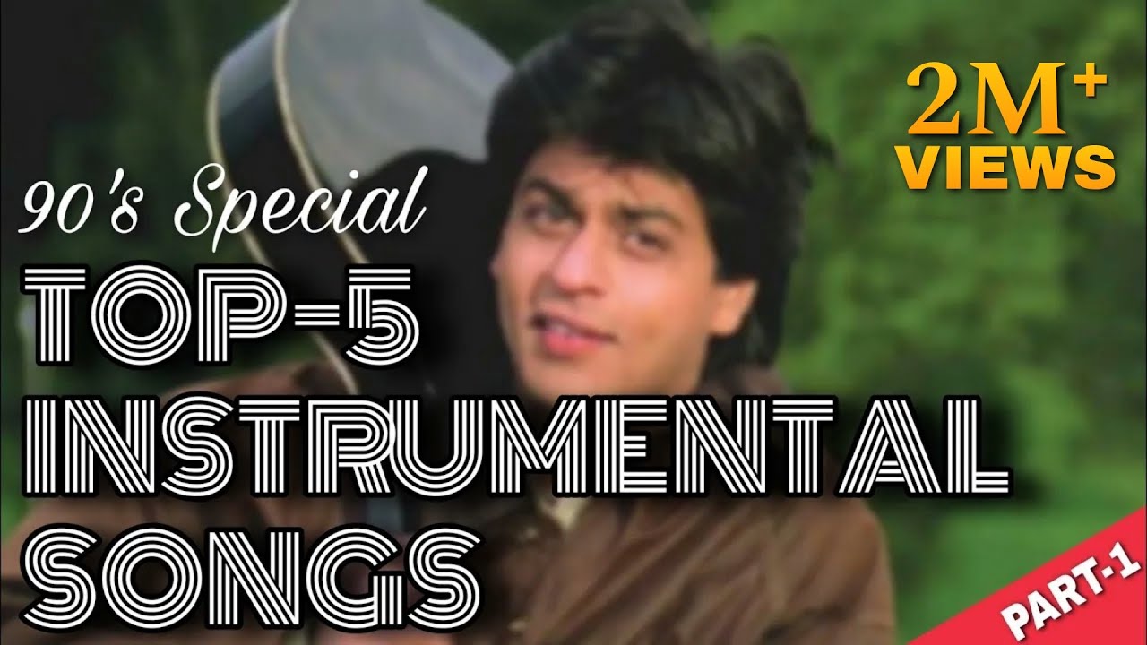 Top 5 90s Instrumental Songs of SRK 🎶