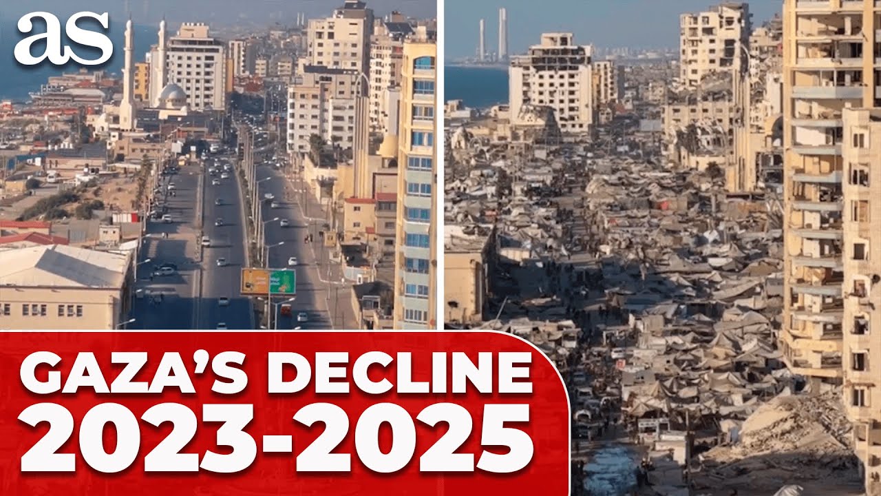 GAZA'S shocking DETERIORATION from 2023 to 2025