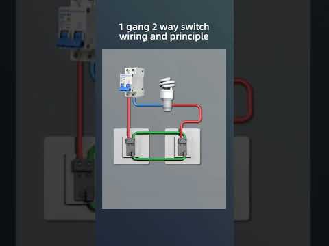#electrician #switch 1 gang 2 way switch wiring and principle
