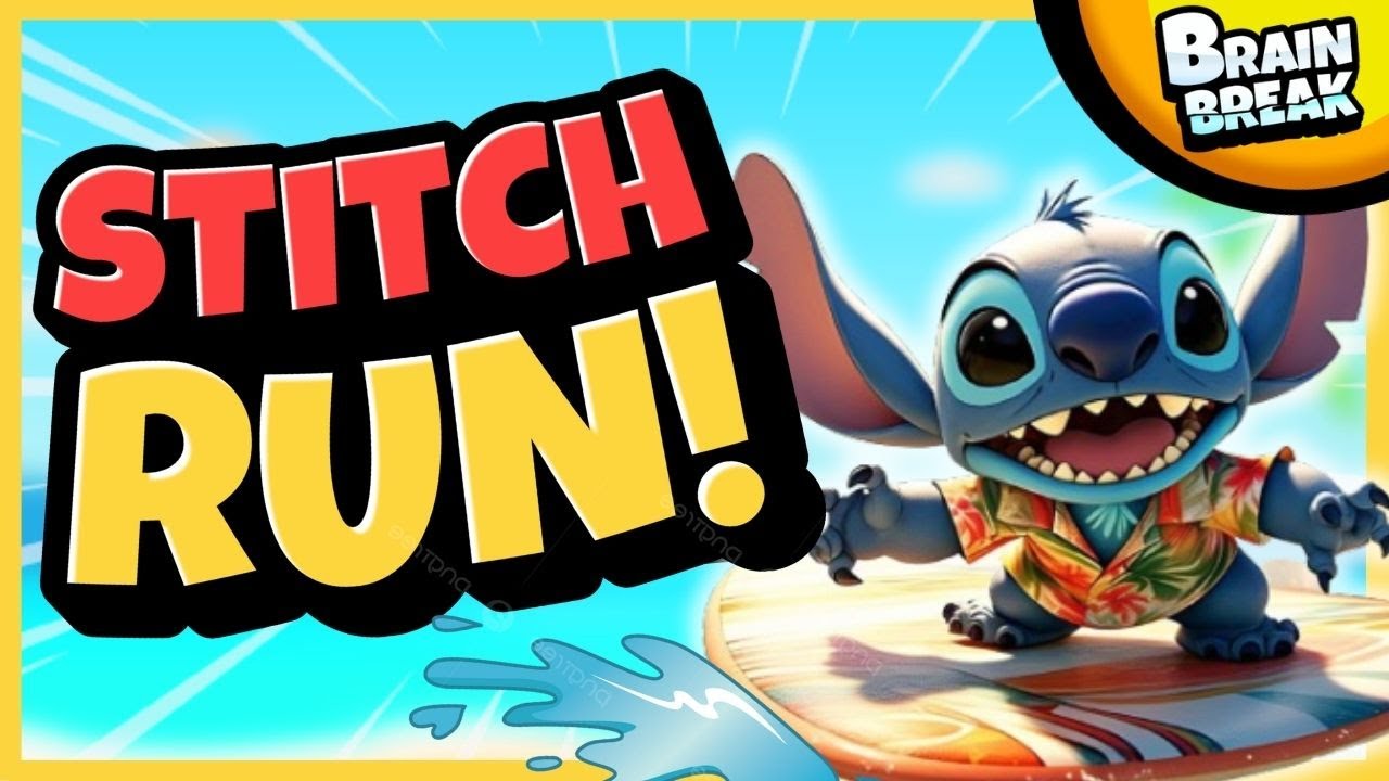 Stitch Run! Brain Break for Kids 🌴