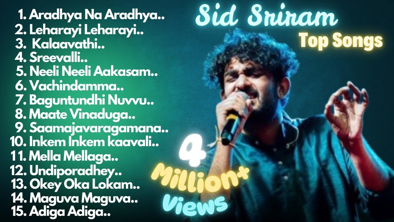 Sid Sriram's Top Melodies 🎶