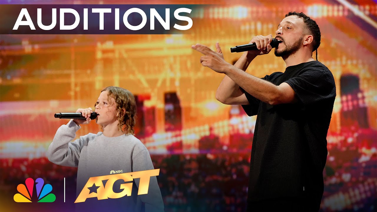 Father And Son Rap Duo Flewnt And Inkabee Perform Original, "We Dat Good" | Auditions | AGT 2024