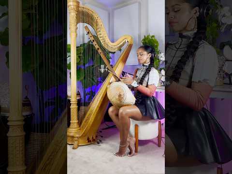 Stan by Eminem ft. Dido Harp Cover #harp #eminem #explore #blackharpist