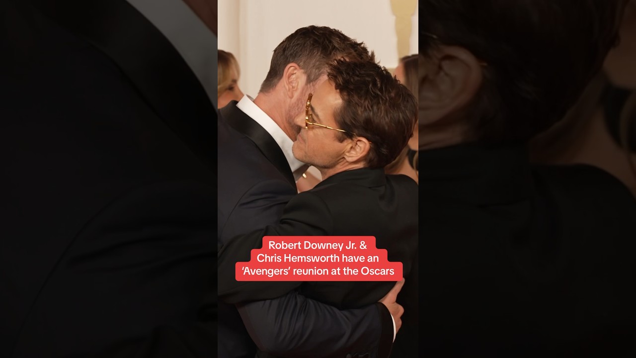 Downey Jr. & Hemsworth Reunite at Oscars 🎬