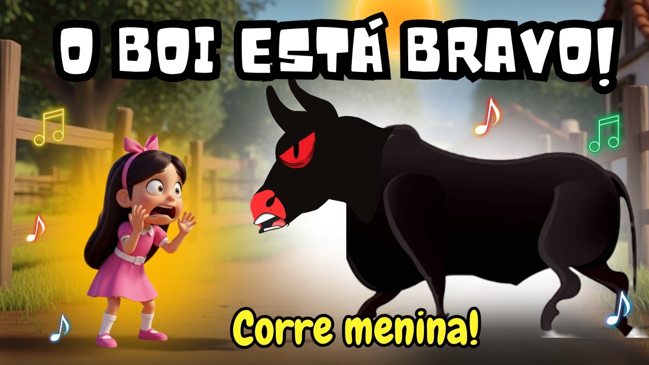 Boi da Cara Preta – Corre Menina, Corre Menino! 😂 Música Infantil Divertida e Engraçada