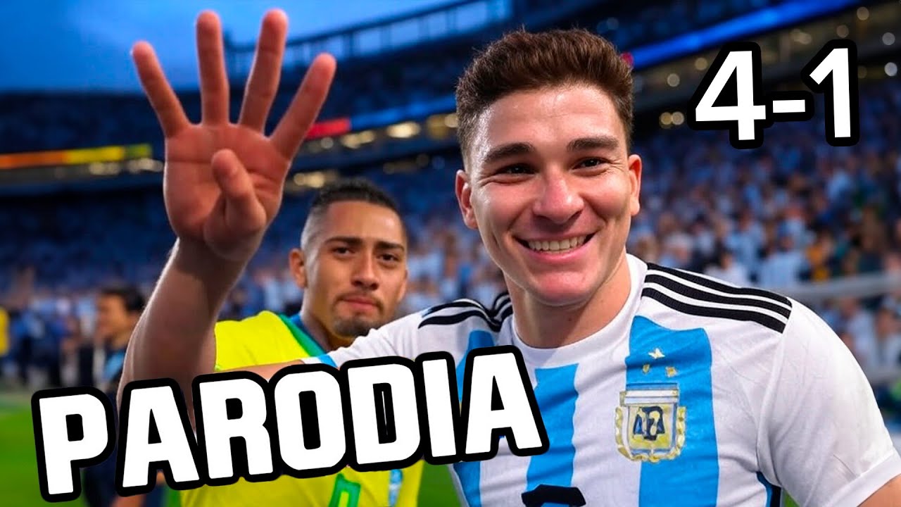 Argentina vs Brasil 4-1 Parodia 🎶 Emilia & Luísa