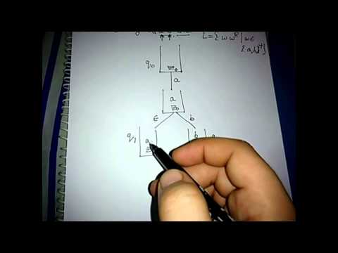 Even palindrome using NPDA Part -2