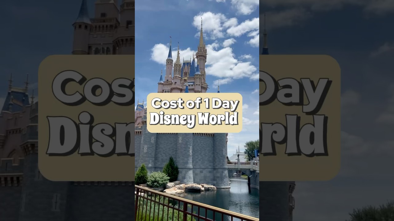 Cost of 1 Day at Disney World😱 #disneyparks #disneyworld #disneytips #disneyresort  #disneytrip