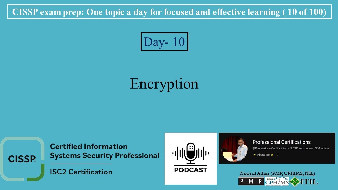 CISSP Exam Prep π: Mastering Encryption Concepts