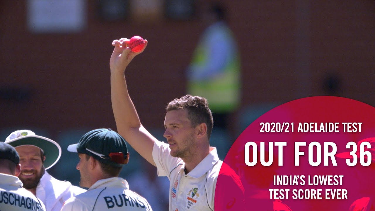 India's Lowest Test Score of 36 at Adelaide 🏏