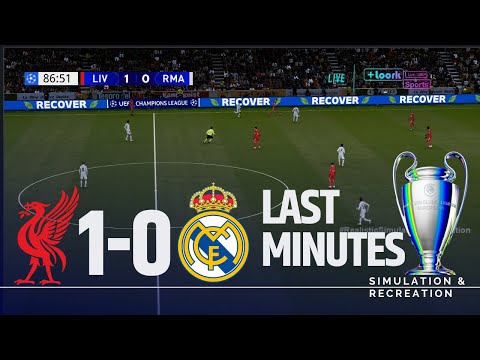 Liverpool 1-0 Real Madrid Últimos Minutos. UEFA Champions League 25/26 - Simulación videojuego