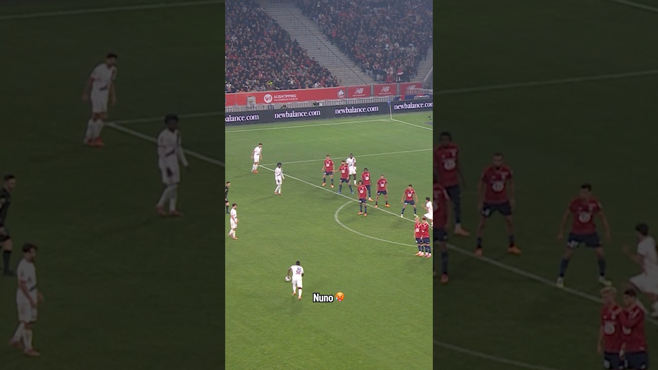 Nuno Mendes Scores Stunning Free Kick Against Lille! ⚽🔥