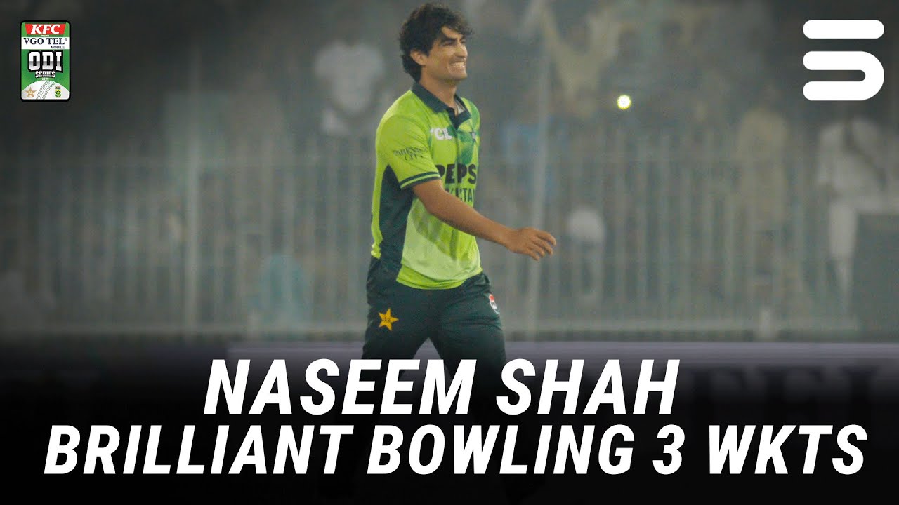 Naseem Shah Shines with Brilliant Bowling in Pakistan vs South Africa 2025 ODI Series 🏏