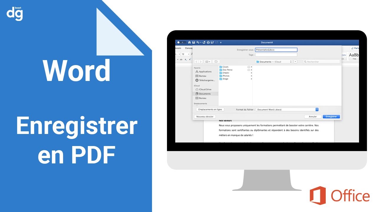 Enregistrer un document Word en PDF 📄