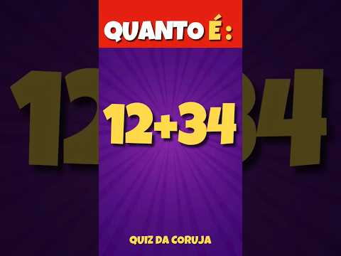 Desafio Matemático! 😃 #quiz #matemática #soma
