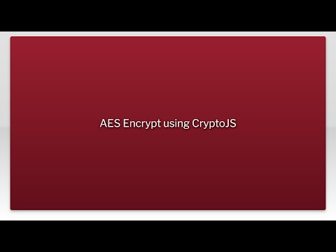 AES Encrypt using CryptoJS