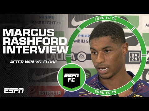 ‘VERY HAPPY!’ Marcus Rashford reacts to Barcelona’s win vs. Elche | ESPN FC