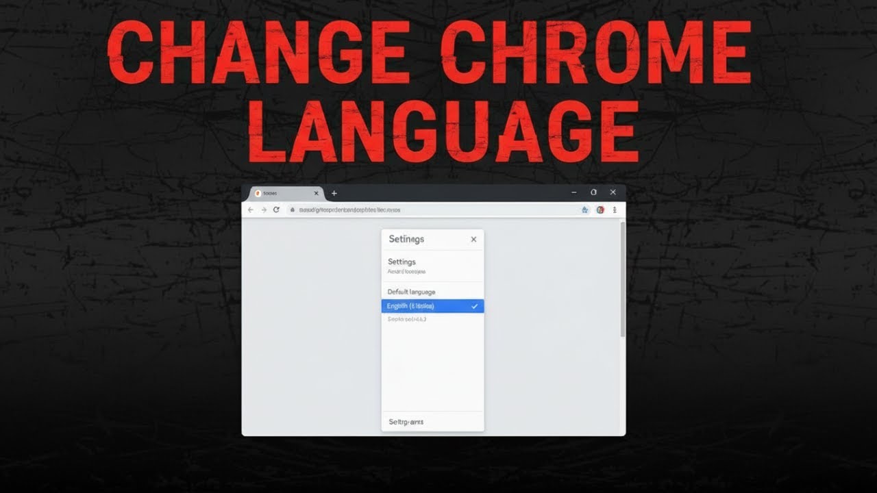 Set Google Chrome to English as Default π