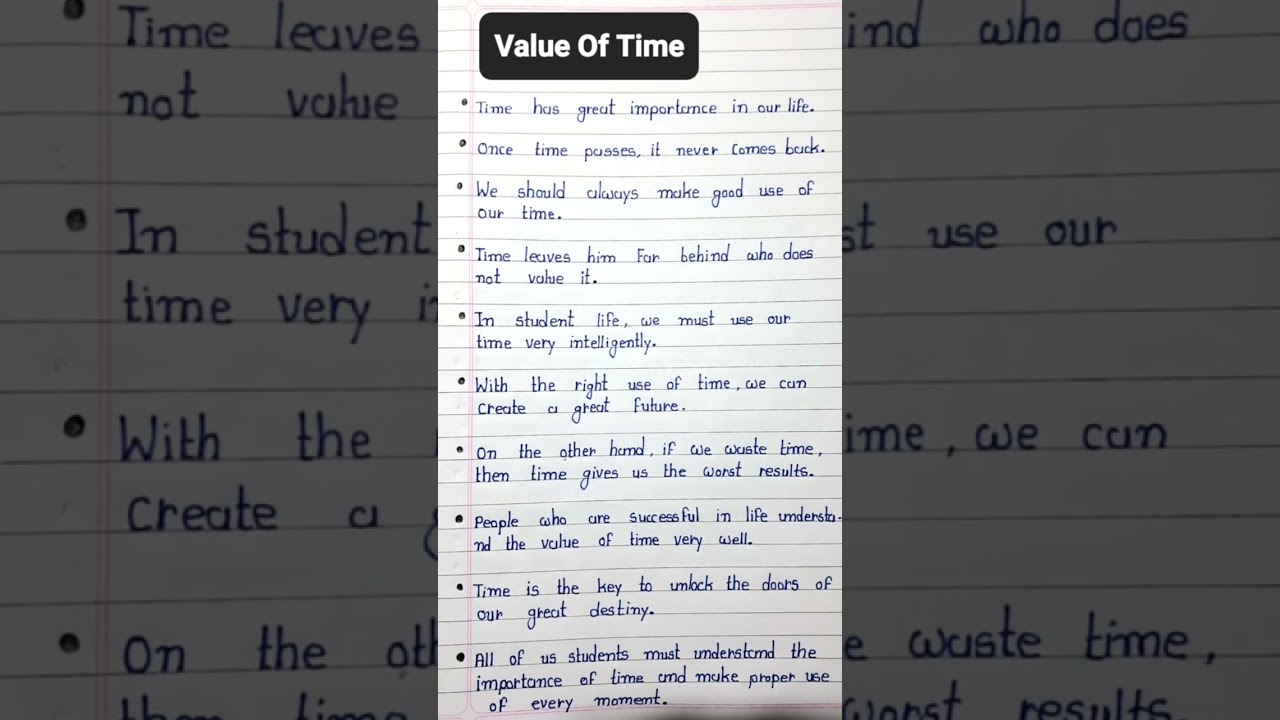 The Importance of Time ⏳