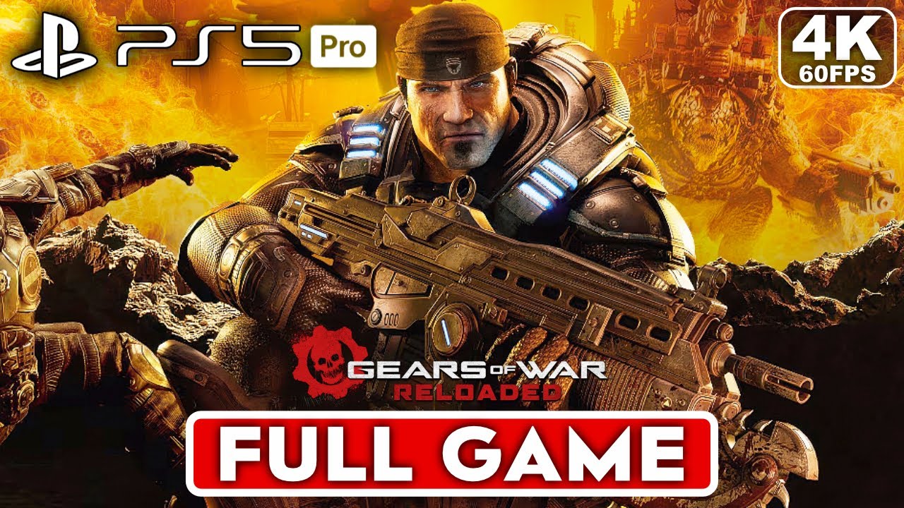 GEARS OF WAR RELOADED Gameplay Walkthrough FULL GAME [4K 60FPS PS5] - No Commentary