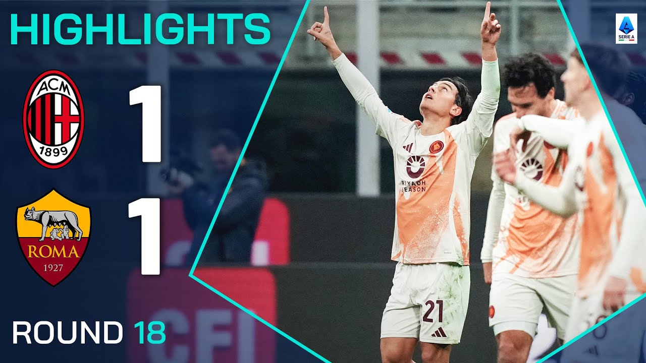 Milan vs Roma 1-1: Exciting Highlights & Key Moments | Serie A 2024/25